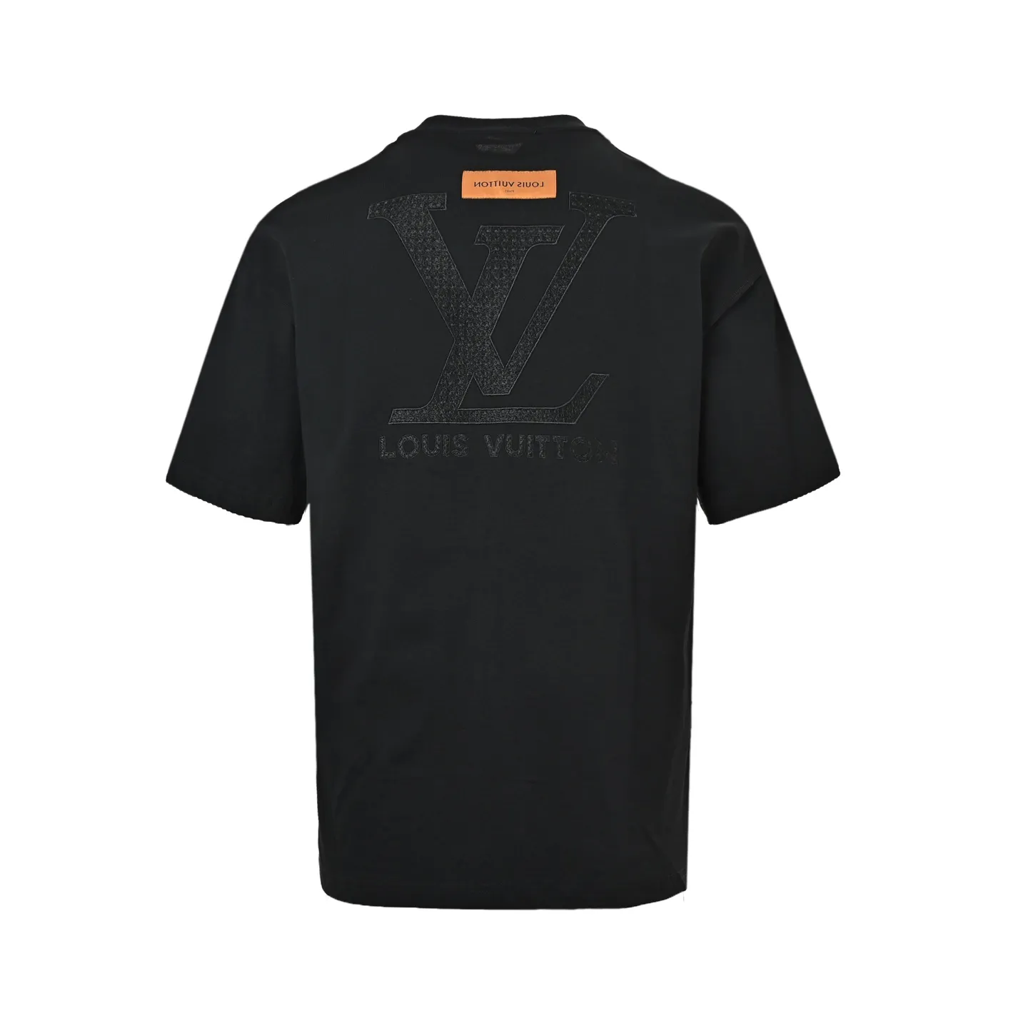 Louis Vuitton/Louis Vuitton front and back letter woven embroidered short sleeves